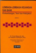 Lembaga-lembaga Keuangan dan Bank: Perkembangan Teori dan Kebijakan