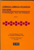 Lembaga-lembaga Keuangan dan Bank: Perkembangan Teori dan Kebijakan